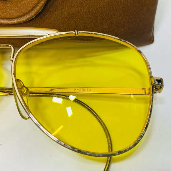 Bushnell Shooting Glasses Bausch & Lomb Aviator Impact Resist Vtg Org. Case READ - Picture 14 of 16